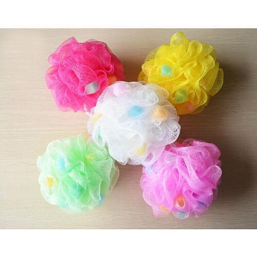 Free Shipping+Wholesale Flower Bath Ball Bath Tubs Cool Ball Bath Towel Scrubber Body Cleaning Shower Wash Sponge,400pcs SN2021