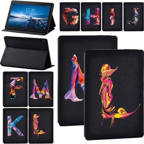 Tablet Case for Lenovo Tab E10/Tab M10/Tab M10 Plus Flip Stand Leather Protective Shell + Free Stylus