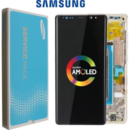 ORIGINAL 6.3'' Display with Burn-Shadow LCD for SAMSUNG Galaxy Note8 N9500 N950F N900D N900DS Touch Screen Digitizer with Frame