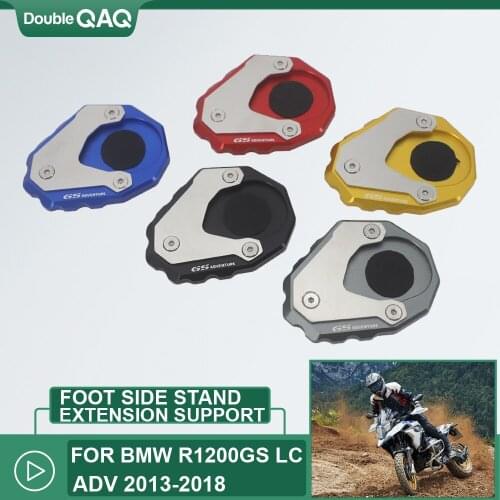 Motorcycle For BMW R1200GS R1250GS R 1200 1250 GS ADV Rallye LC 2013-2018 CNC Kickstand Foot Side Support Plate Enlarge Pad