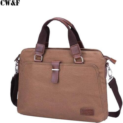 Mens Business portable shoulder cross-section briefcase