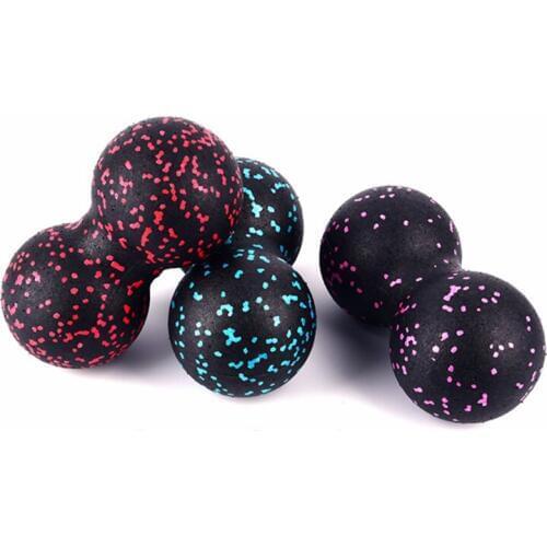 Lacrosse Myofascia Ball Peanut Massage Ball EVA High Density Lightweight Fitness Body Fascia Massage Yoga Exercise Relieve Pain