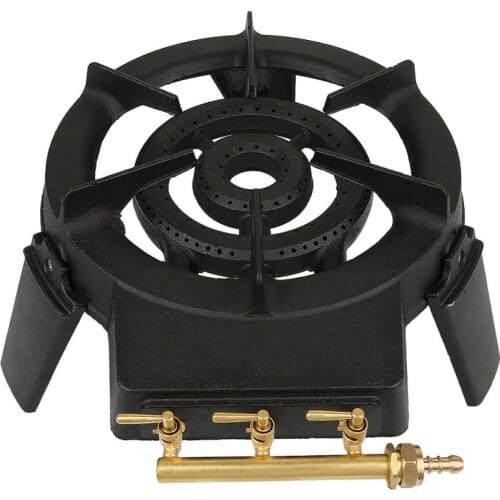 A Set Stove Burner for Household Barbecue Portable Desktop Gas Burner Cast Iron Gas Stove Single Fire Burner Gas