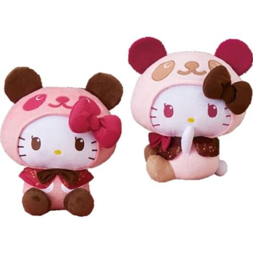 New Kawaii Cos Panda Cat Plush Kids Girls Stuffed Toys For Children Gifts 35CM
