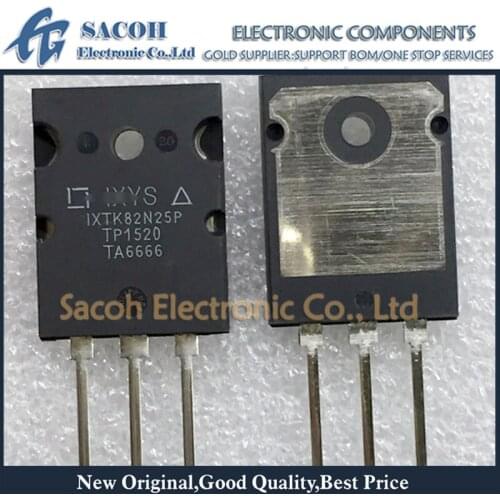 New Original 2PCS/Lot IXTK82N25P IXTK82N25 82N25 or IXTK80N25 or IXFK80N20Q or IXFK80N15Q TO-264 82A 250V PolarHT Power MOSFET