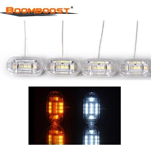 Wholesale New Type LED With Turning Signal LED Bar LED Crystal DRL Tears Strips Dual Color 12v daytime running light