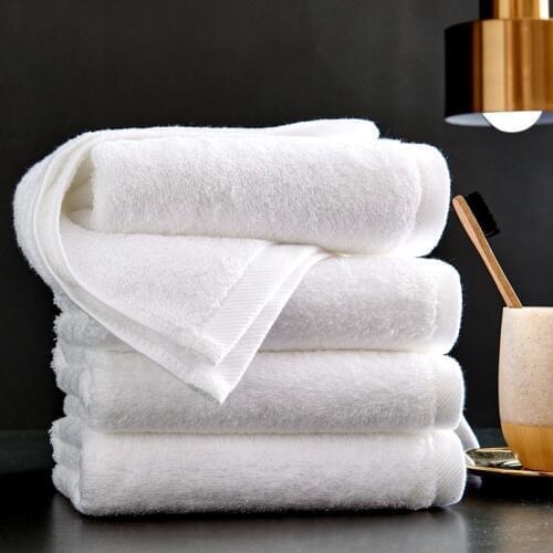 Pure White Star Hotel Cotton Towel Soft Comfortable Hand Cotton Face Towel Bar Spa Supply Wholesale Hotel Quality Cloth