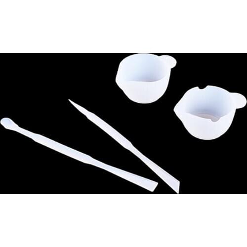 Transparent Silicone measuring cup Split cup stir bar Resin Silicone Mould handmade DIY Jewelry Making tool epoxy resin cup