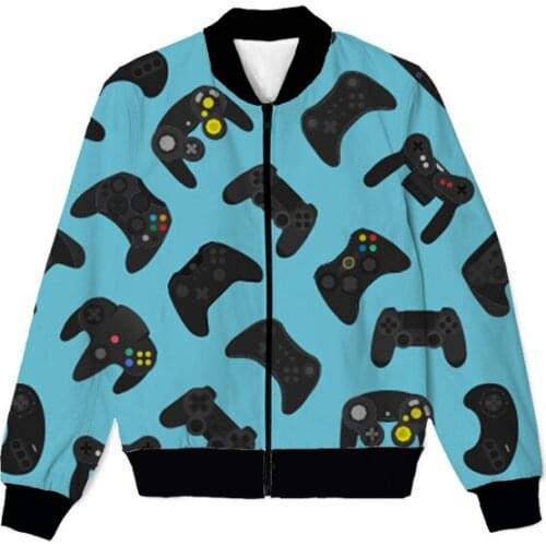 REAL American SIZE Control Play Sublimation print Zipper Up Jacket plus size 4XL 5XL 6XL