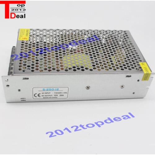 AC110V-220V TO DC12V 20A 240W Switch Power Supply Driver Adapter LED Strip