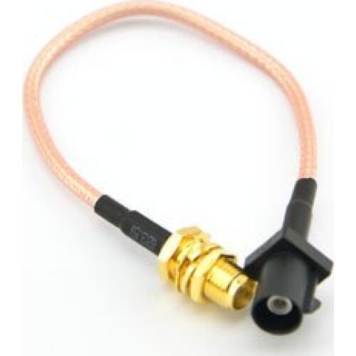 GPS Antenna Extension Cable Fakra A plug male to SMA Female Jack Pigtail Cable RG316 15CM