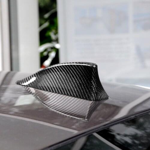 Carbon Fiber Car Shark Fin Antenna Roof Decoration Accessories Auto Radio AM/FM Signal Aerials for BMW F10 F11 F18 M5 F01 F02