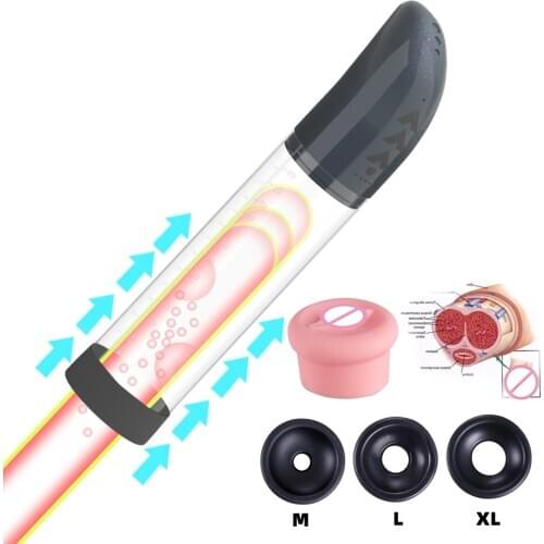 Penis Enlargement Vacuum Pump Erection Electric Penis Pump USB Rechargeable Automatic Penis Extender Male Dick Enlarger Sex Toys