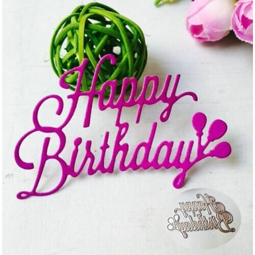 Cutting Dies Stencil Metal Craft Card Emboss DIY Scrapbook Album Happy Birthday