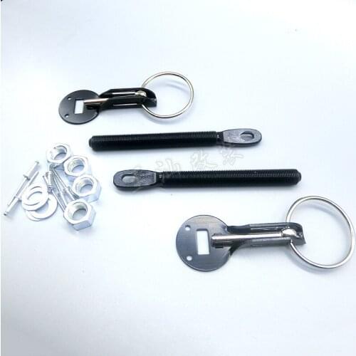 1 Pair Universal Cars Aluminum Alloy Mount Hood Pin Bonnet Lock Kit Automobile Refitting Kit Car Styling Accessaries