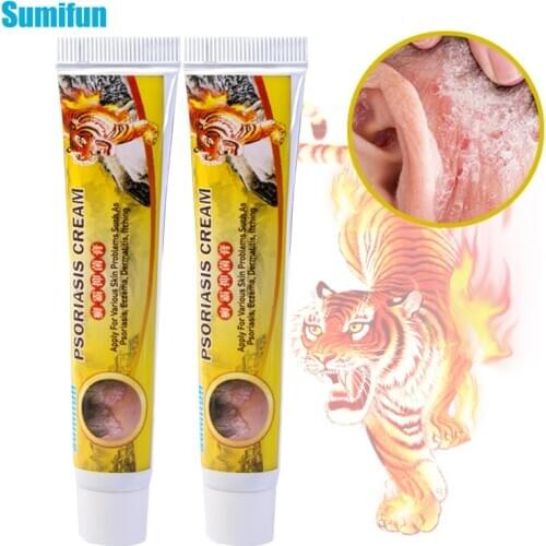 Sumifun 1Pcs Herbal Psoriasis Cream Bacteriostasis Eczema Dermatitis Anti-inflammatory Pruritus Antipruritic Eczematoid Ointment