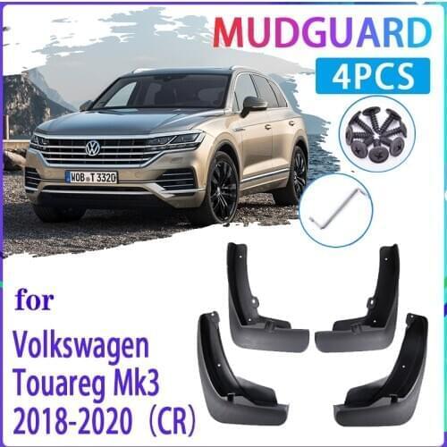 4 PCS Car MudFlaps for Volkswagen VW Touareg MK3 CR 2018 2019 2020 Mudguard Splash Guards Fender Auto Accessories