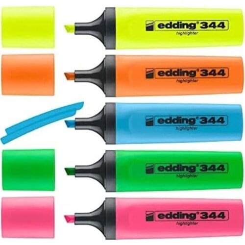 5pcs Brilliant Textliner Original Marker Highlighter 5 Colors Set Bright Writing Art Pen Painting High Quality School Office
