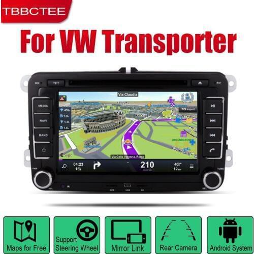 Android Car Radio Stereo GPS Navigation For Volkswagen VW Transporter 2010 2011 2012 2013 2014 2015 2016 2017 2018 Car Stereo