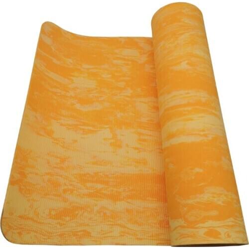 Free Shipping Fast Delivery Customized Fitness Gym Exercise Cheap Safe Non-slip 6mm Orange Yoga Mat TPE ECO