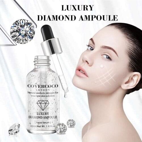 Diamond 24K Brightening Face Essence Moisturizing Nourishing Anti-Aging Shrink Pore Firming Repair Stock Solution Face Skin Care