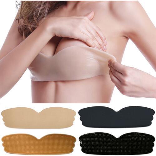 Sexy Sticky Bra Women Invisible Brassiere Strapless Bra Tape Self Adhesive Push Up Bra Silicone Nipple Cover Breast Lift Up Tape