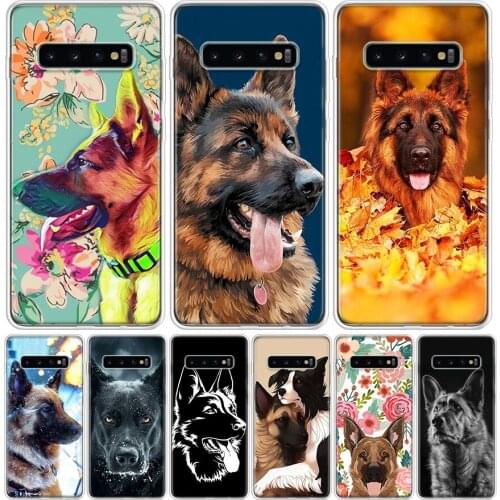 German Shepherd Dog Cover Phone Case For Samsung Galaxy S10 S20 Ultra Note 10 9 8 S9 S8 J4 J6 J8 + Lite Plus Pro S7 Coque