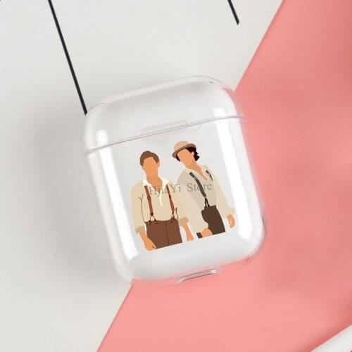 Damon and Stefan Cases For Apple AirPods 1 2 Case Clear Wireless Bluetooth Earphone Case Protective Shell