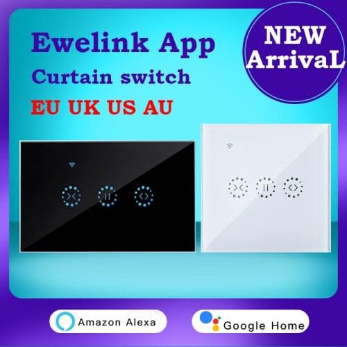Ewelink Wifi Smart Curtain Switch Work For Electric Blind Garage Door Diy Automation Residential Compatible Alexa Google Alice
