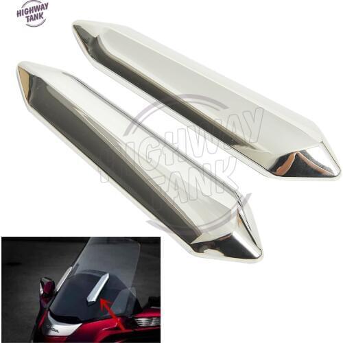Chrome Motorcycle Windshield Strut Cover Case for HONDA Goldwing GL1800 2018-2020
