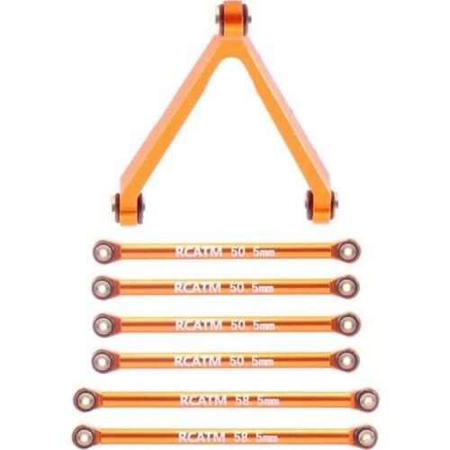 Metal Link Rod Linkage Kit For 1/24 RC Crawler Car Axial SCX24 C10 AXI00001 AXI00002 Upgrade Parts Accessories