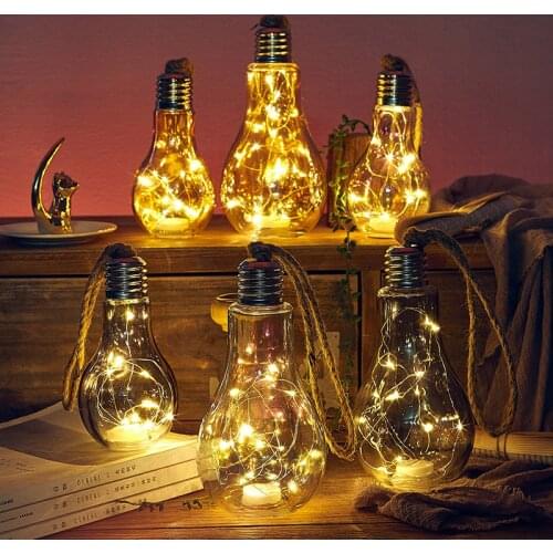 Creative Craft Style Online Celebrity Small Bulb Tea Shop Coffee Shop Decoration Bar Desktop LED Lamp Internet Cafe Decoration