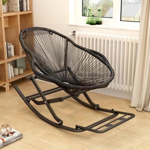 Color rocking chair adult chair recliner folding rocking chair balcony leisure nap chair easy chair home lazy chair