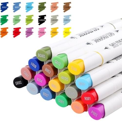 18 Pieces In A Box Baoke2913#18 Color Marker Oil Pastel Hand-painted Design Animation Full Set of 18 Color Oily Pop Pen Water