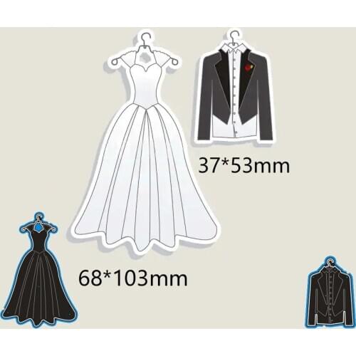 Wedding dress new Metal Cutting Dies for decoration card DIY Scrapbooking stencil Paper Album template Dies