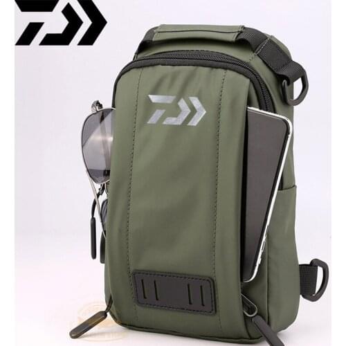 DAIWA Fishing Bag Mens Outdoor Sports Waterproof Fishing Backpack Bag Cycling Leisure Fishing Bag Multifunctional Fishing Bag