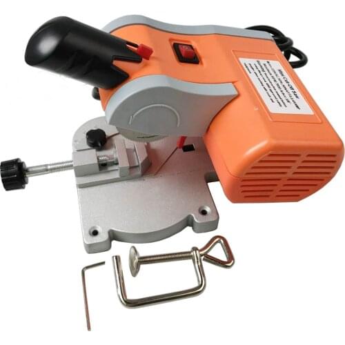 220V Mini Table Cutting Machine Bench Saw 45 Degree Cutter with 50MM Alloy Steel Saw Blade 4500RPM Y
