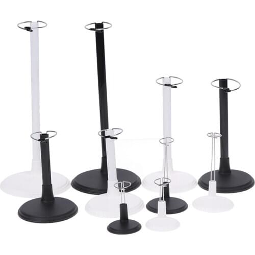 Adjustable Metal White Black Doll Dummy Puppet Wrist Stand Holder Bracket Support Dollhouse Accessories Kids Girls Toy Gift