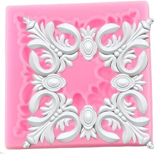 3D Flower Lace Silicone Molds Scroll Relief Fondant Mould Cake Decorating Tools Polymer Clay Candy Chocolate Gumpaste Moulds
