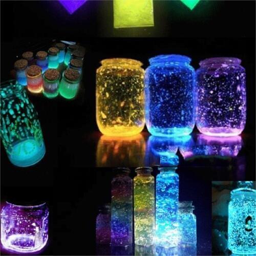 Mixed Resin Jewelry DIY Making Craft Glow In The Dark Powder Luminous Pigment Green 8cm x 6cm, 1 Packet (Approx 10 Grams)