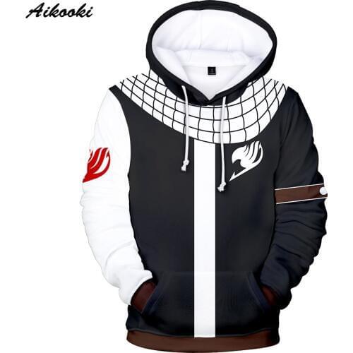 Hot 3D Fairy Tail Hoodies Men/Women Sweatshirts Hoody Cartoon Fairy Tail Hooded Boys/girls Spring/Autumn Popular 3D Hoodie Coats