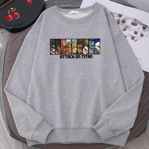 Anime Attack On Titan Printing Hoodies Female Cartoons Comfortable Autumn Hoodie Harajuku Soft Sweatshirt Fashion Warm Male Top