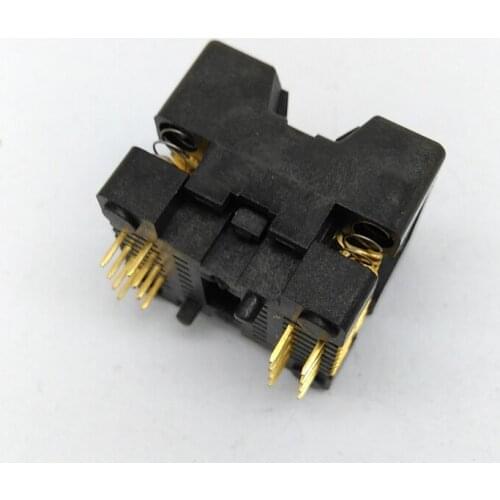 Narrow-body SOP16 IC Test & Burn-In Sockets Pushing Socket Ots16-1.27-03 Programming Block Chip Block