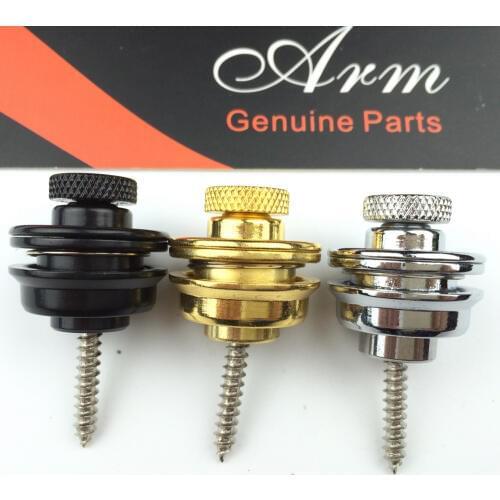 Guitar Strap Lock Bass 2 Pcs Hold Tight Easy Remove Screw Fix for Electric Bass Guitar Strap