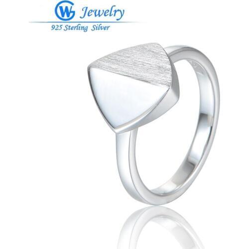 GW Jewelry Genuine 925 Sterling-silver-jewelry Square Ring For Women Engagement Wedding Party Rings Wholesale RIPY068 H20