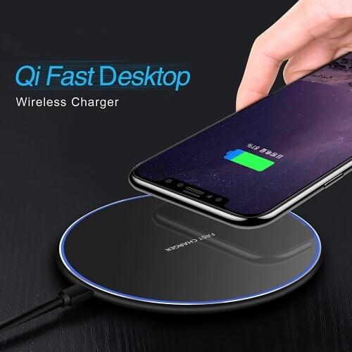 10W Fast Wireless Charger For Samsung S10 S9/S9+ S8 USB Qi Charging Pad For iPhone 11 XS Max XR X 8 Phone Qi Charger Wireless