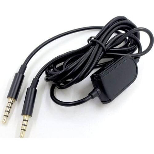 2M 3.5mm Black Gaming Headset Splitter Durable Extension Audio Cable For Astro A10 A40 A30 A50