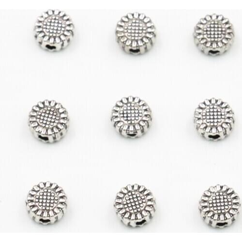 20PCS Tibetan Accessories Spacers Beads for Jewelry Making 5mm Silver Color Wholesale DIY Bracelet Necklace Findings A327
