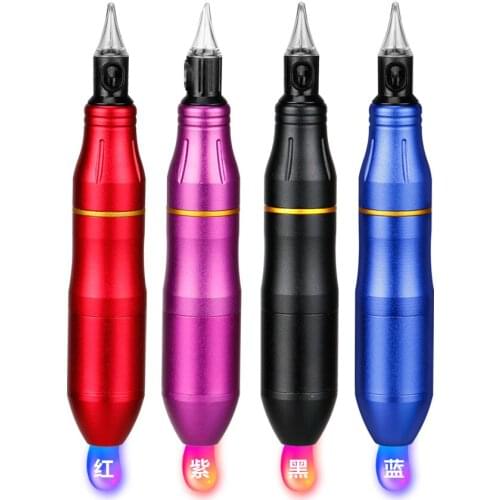 2019 Professional Artist Tattoo Rotating Tattoo Pen Hybrid Permanent Makeup Tattoo Machine Strong Quiet Motor Power Supply