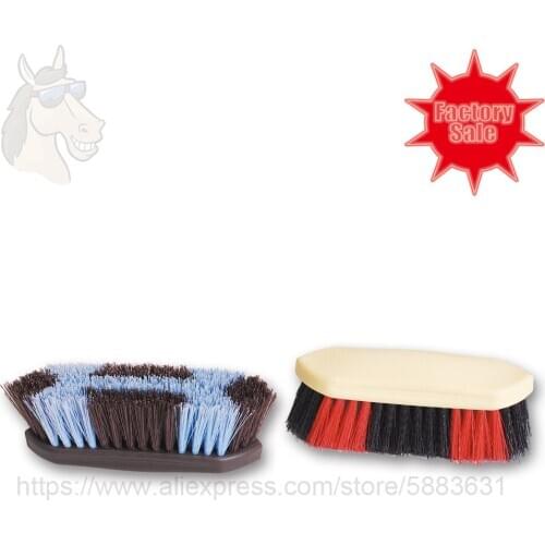 45 5014 7-3/5'' Horse dandy brush with dual color stiff bristle 19.5*5.5m adult slim grooming dandy brush factory direct sale